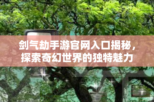 剑气劫手游官网入口揭秘，探索奇幻世界的独特魅力