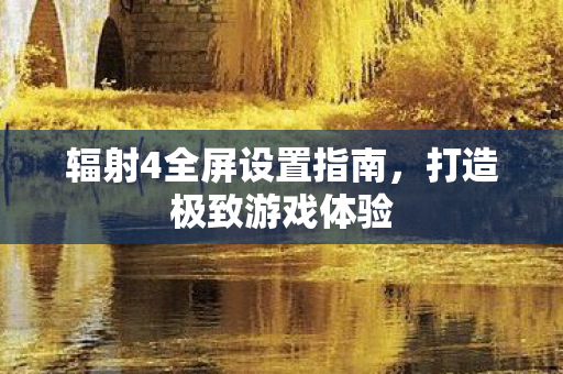 辐射4全屏设置指南图片