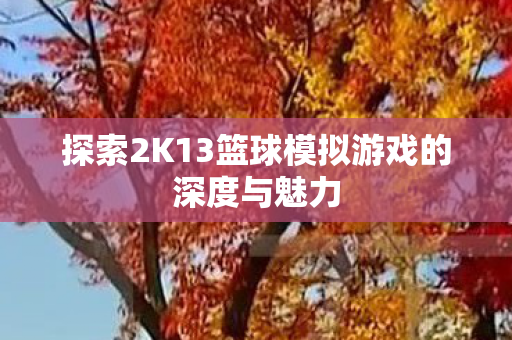 探索2K13篮球模拟游戏的深度与魅力 探索2K13篮球模拟游戏的深度与魅力