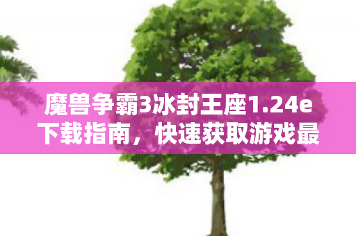 魔兽争霸3冰封王座1.24e下载指南，快速获取游戏最新版本