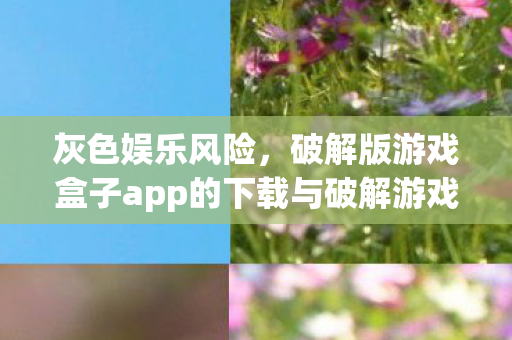 破解版游戏盒子app的下载与破解游戏风险解析图片