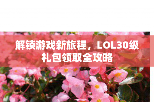 解锁游戏新旅程,LOL30级礼包领取全攻略 解锁游戏新旅程,LOL30级礼包领取全攻略