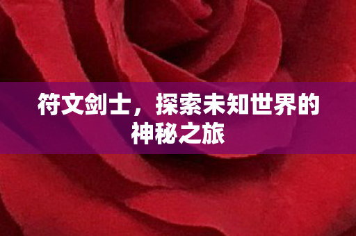 符文剑士，探索未知世界的神秘之旅