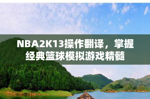 掌握经典篮球模拟游戏精髓图片