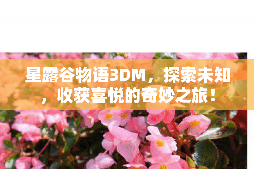 星露谷物语3DM,探索未知,收获喜悦的奇妙之旅! 星露谷物语3DM,探索未知,收获喜悦的奇妙之旅!