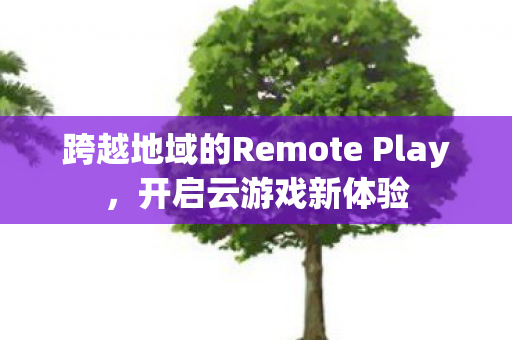 跨越地域的Remote Play,开启云游戏新体验 跨越地域的Remote Play,开启云游戏新体验