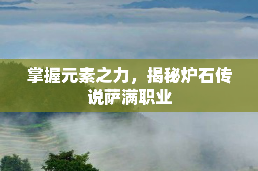 掌握元素之力,揭秘炉石传说萨满职业 掌握元素之力,揭秘炉石传说萨满职业