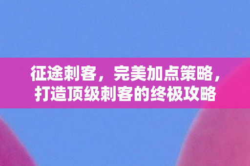 打造顶级刺客的终极攻略图片