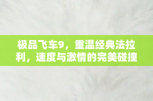 速度与激情的完美碰撞图片