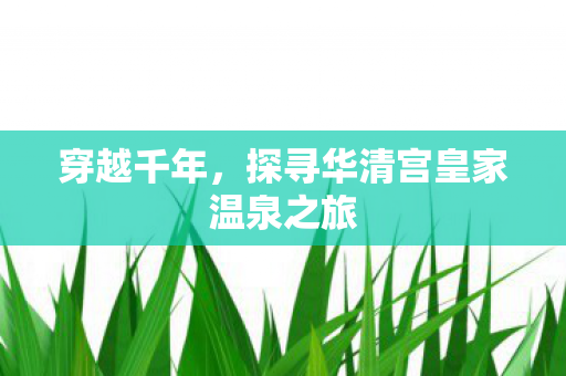 探寻华清宫皇家温泉之旅图片