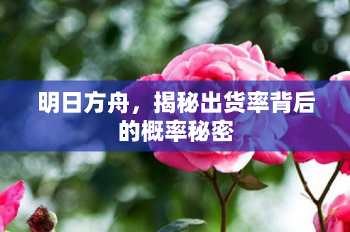 揭秘出货率背后的概率秘密图片