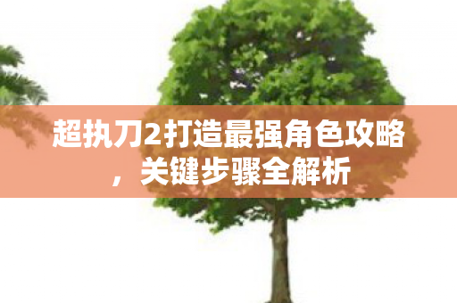 超执刀2打造最强角色攻略图片