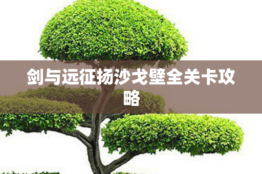 剑与远征扬沙戈壁全关卡攻略图片