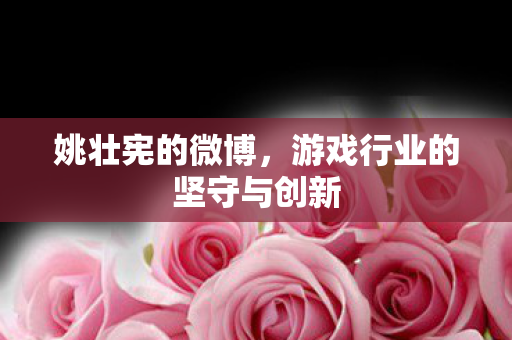 游戏行业的坚守与创新图片