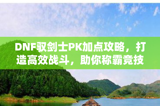 DNF驭剑士PK加点攻略图片
