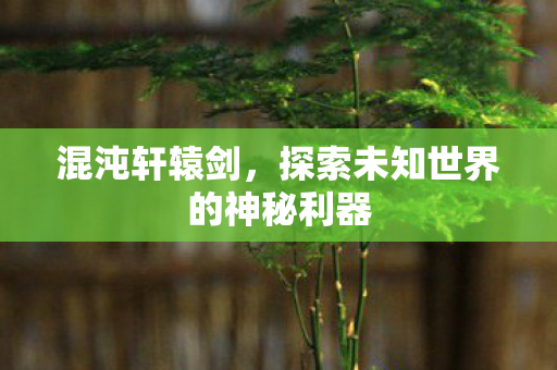 探索未知世界的神秘利器图片