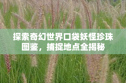 探索奇幻世界口袋妖怪珍珠图鉴图片