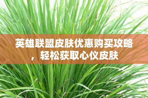 英雄联盟皮肤优惠购买攻略图片