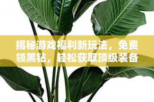 揭秘游戏福利新玩法图片