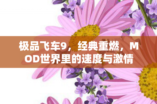 极品飞车9，经典重燃，MOD世界里的速度与激情