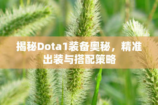 揭秘Dota1装备奥秘图片