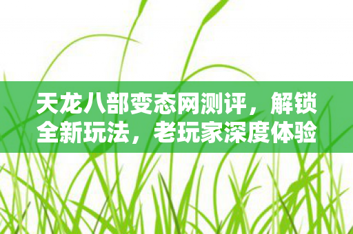 天龙八部变态网测评图片