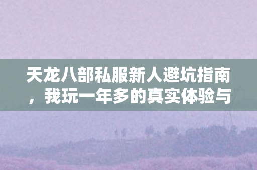 我玩一年多的真实体验与实用技巧图片