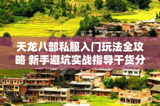 天龙八部私服入门玩法全攻略 新手避坑实战指导干货分享图片
