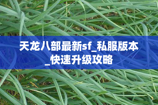 天龙八部最新sf图片