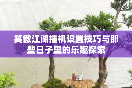 笑傲江湖挂机设置技巧与那些日子里的乐趣探索 笑傲江湖挂机设置技巧与那些日子里的乐趣探索