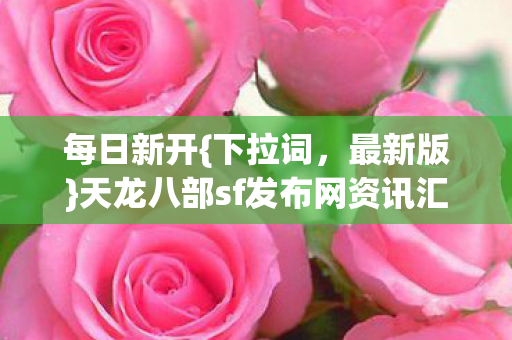 天龙八部sf发布网资讯汇总图片