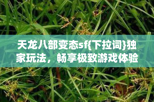 天龙八部变态sf图片