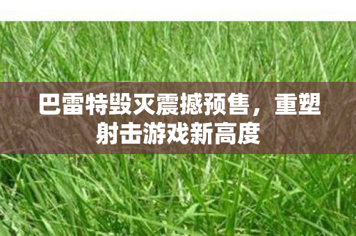巴雷特毁灭震撼预售图片