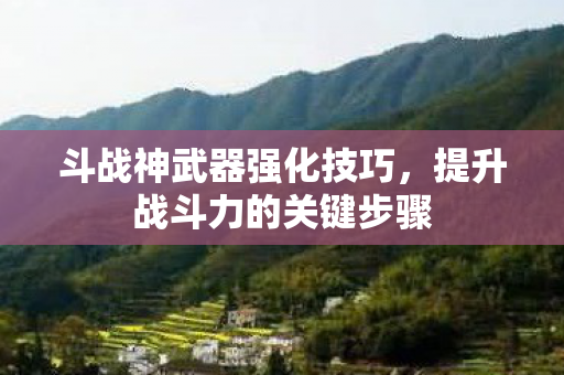 提升战斗力的关键步骤图片