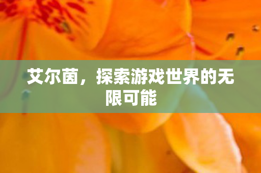探索游戏世界的无限可能图片