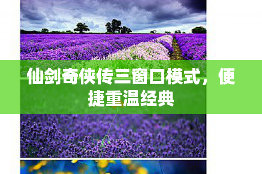 仙剑奇侠传三窗口模式图片