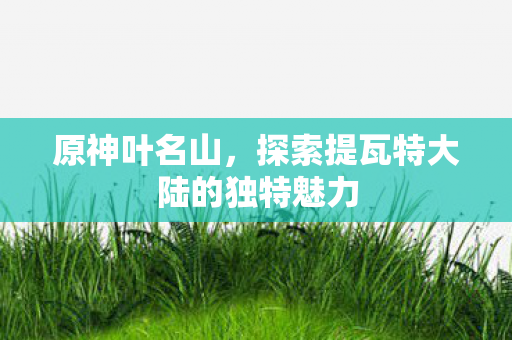 探索提瓦特大陆的独特魅力图片