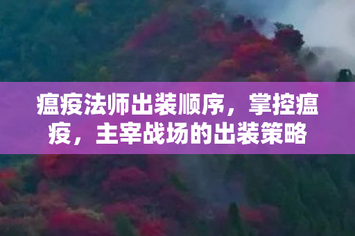 主宰战场的出装策略图片