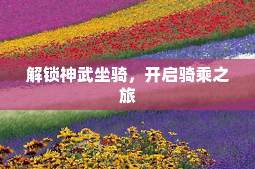 解锁神武坐骑图片