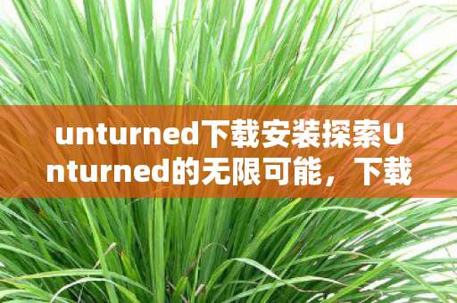 unturned下载安装探索Unturned的无限可能图片