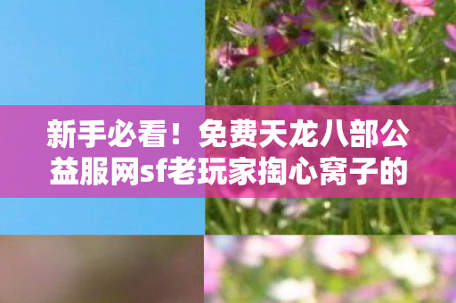 免费天龙八部公益服网sf老玩家掏心窝子的避坑指南天龙私服图片