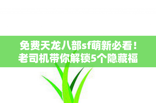 老司机带你解锁5个隐藏福利 轻松白嫖顶级装备天龙八部私服图片