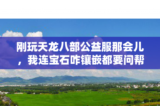 我连宝石咋镶嵌都要问帮主三遍天龙八部私服图片