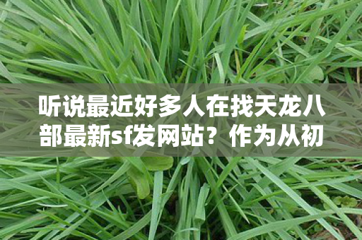 听说最近好多人在找天龙八部最新sf发网站图片