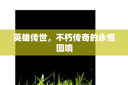 不朽传奇的永恒回响图片