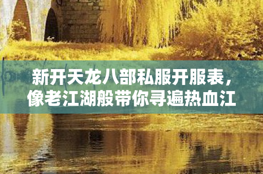 像老江湖般带你寻遍热血江湖的每一处新据点天龙私服图片