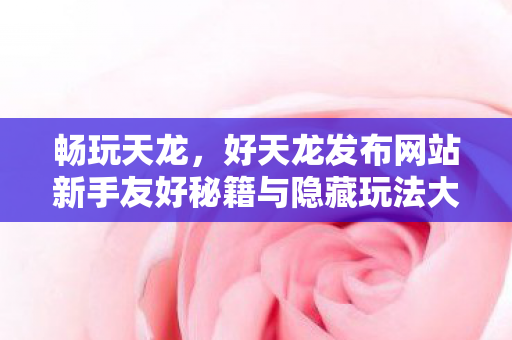 好天龙发布网站新手友好秘籍与隐藏玩法大揭秘天龙八部私服图片