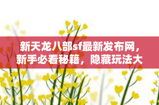 新天龙八部sf最新发布网图片