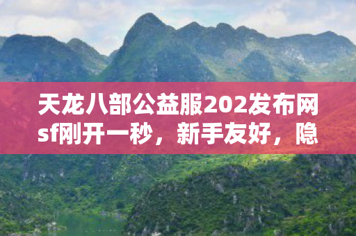 天龙八部公益服202发布网sf刚开一秒图片