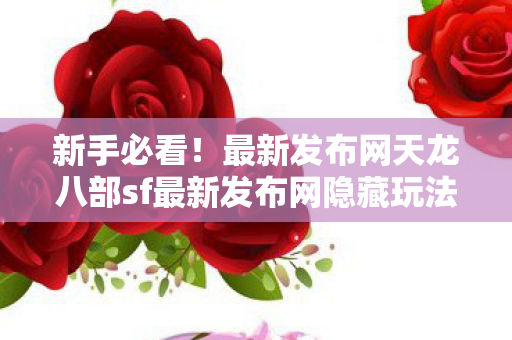 最新发布网天龙八部sf最新发布网隐藏玩法大揭秘图片